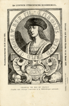 98076 Afbeelding van koning Karel VII op een reclamekaart voor de maskeradeoptocht te Utrecht ter gelegenheid van het ...